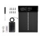 Automatic Solar Powered Chicken Coop Door with Remote Control, Black