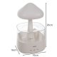 Ruhhy Air Humidifier with Night Light and Rain Effect, 450 ml, White