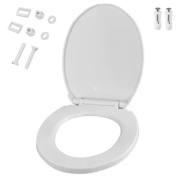 Soft Close Toilet Seat, White