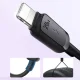 Joyroom Multi-Color Series A14 USB-C uz Lightning kabelis, 20W, 1.2m, melns