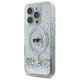Karl Lagerfeld iPhone 16 Pro Case Liquid Glitter Karl Head MagSafe, Transparent