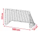 Neo-Sport NS-492 futbola vārti 183x122x61 cm, melni