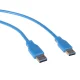 Кабель USB 3.0 Maclean MCTV-582, USB-A - USB-A, 1.8 м, синий