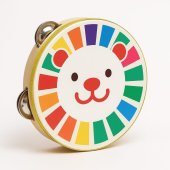 Bērnu tamburīns Lācītis, dzeltens