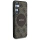 Guess 4G Round Patch Classic Logo MagSafe vāciņš Samsung Galaxy S25 Plus brūns