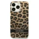 Чехол Guess Leopard для Apple iPhone 13 Pro / 13, коричневый