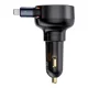 Baseus Enjoyment Pro USB-C (female) / Lightning (male) 60W car charger - black