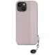 Karl Lagerfeld iPhone 15 / 14 / 13 Case Saffiano Rhinestones & Charm, Pink