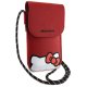 Hello Kitty Leather Hiding Kitty Cord somiņa, sarkana