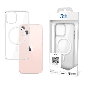 Apple iPhone 13 6.1'' 3MK MagCase Clear Case Cover, Transparent | Caurspīdīgs Silikona Vāciņš Maciņš Apvalks...