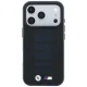 BMW M Blue Perfo Metal Logo MagSafe vāciņš iPhone 18 Pro Max / 17 Pro Max, melns
