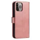 Grāmatiņas tipa vāciņš ar statīvu iPhone 15 Pro Max Magnet Case, rozā