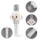 Karaoke mikrofons bērniem Maxlife Animal MX-100 ar Bluetooth skaļruni, balts