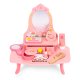 ECOTOYS Wooden Kids Dressing Table with Mirror and 7 Accessories