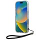 Чехол Karl Lagerfeld для iPhone 16 Zebra With Cord, фиолетовый