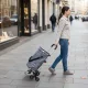 Iepirkumu ratiņi ar kāpņu riteņiem ModernHome, saliekama soma 30L ar termokabatu