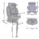 Nukido Aero Line bērnu autosēdeklītis 0-36 kg Isofix, melns/tumši zils