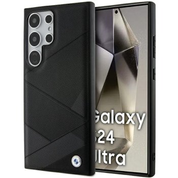 Чехол BMW для Samsung Galaxy S24 Ultra Signature Leather Crossing Lines, черный