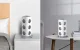 Vertikāls pagarinātājs BlitzWolf BW-EC3, 12 ligzdas, 2x USB-A, 2x USB-C, 1.8m