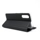 Sony Xperia 10 II Magnetic Leather Case Cover Card Holder, Black | Telefona Vāciņš Maciņš Apvalks Grāmatiņa