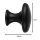 Ruhhy 25679 Furniture Knobs for Cabinets and Drawers, 10 pcs, 30 mm, Matte Black