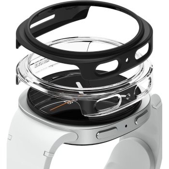 Ringke Slim 2 gab. aizsargkorpuss Samsung Galaxy Watch 8 44mm, Caurspīdīgs/Melns