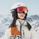 Детские горнолыжные очки Qunature (Размер M/L), черные