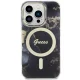 Чехол Guess для iPhone 14 Pro Max Golden Marble MagSafe, черный
