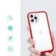 Vāciņš iPhone 12 Pro Max Hybrid Armor Clear 3 in 1, sarkans