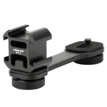 Ulanzi PT-3 Mounting Bracket with 3 Cold Shoe Mounts and 1/4" Thread