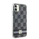 DKNY iPhone 11 / XR vāciņš IML Checkered Mono Pattern MagSafe, melns