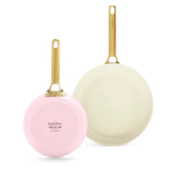 GreenPan Padova Reserve 2-Piece Frying Pan Set 20 and 26 cm, Blush Pink
