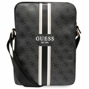 Guess Laptop Backpack Bag Rucksack, 10'', Black Stripes