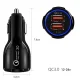 Maclean MCE478 B Automašīnas lādētājs, 2x USB, Quick Charge 3.0, 30W, Melns