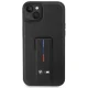 BMW iPhone 14 Plus / 15 Plus vāciņš Grip Stand Hot Stamp, melns