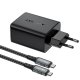 Acefast 2in1 GaN 65W USB Type-C / USB lādētājs ar 4K 60Hz HDMI adapteri (komplekts ar kabeli) melns (A17 Black)