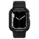 Spigen Apple Watch 4/5/6/7/8/SE (44/45mm) maciņš ar siksniņu Rugged Armor Pro, melns