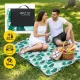 Пляжный коврик для пикника с изоляцией 4FIZJO 200 x 200 см, листья