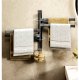 Towel Holder with Movable Arms, Black