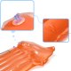 BESTWAY 44013 Inflatable Floating Single Mattress Orange, 183 cm