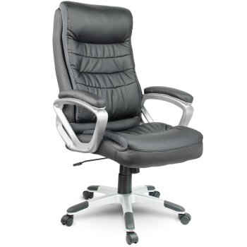 Ergonomisks ādas biroja krēsls Sofotel EG-226, melns