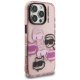Karl Lagerfeld IML Multi K&C Head Pattern vāciņš iPhone 16 Pro Max, rozā