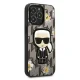 Чехол Karl Lagerfeld Flower Ikonik Karl для iPhone 13 / 13 Pro - серый