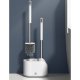 Ruhhy 24377 Toilet Brush and Holder Set, 2 Brushes, White/Grey