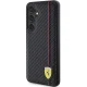 Ferrari Samsung Galaxy S24+ vāciņš Carbon Printed Line, melns