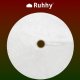 Ruhhy Christmas Tree Skirt Mat, 90 cm, White