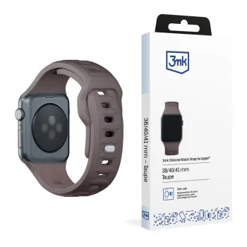 Силиконовый ремешок 3mk для Apple Watch 38/40/41 мм, темно-серый