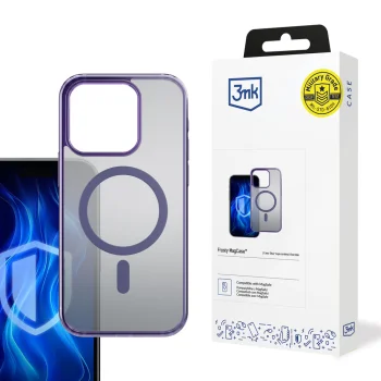 3mk iPhone 15 Pro Max Case Frosty MagCase, Purple
