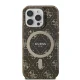 Guess iPhone 16 Pro Case IML 4G Background MagSafe, Brown
