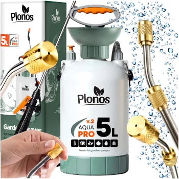 Садовый опрыскиватель 5л Plonos PL-605 ручной помповый для дачи и сада